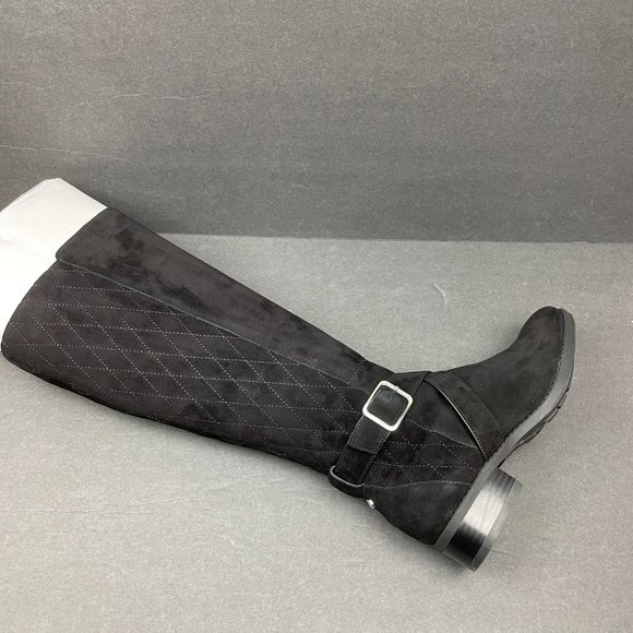 NWB DKNY Mattie Quilted Suede Knee-High Boots - Picture 6 of 8